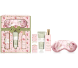 Baylis & Harding Rose, Poppy and Vanilla telové mlieko 130 ml + soľ do kúpeľa 150 g + sprej na vankúš 100 ml + maska na oči, kozmetická sada pre ženy