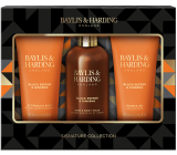 Baylis & Harding Men sprchový gél s čiernym korením a ženšenom 200 ml + balzam po holení 200 ml + prípravok na umývanie tela a vlasov 300 ml, kozmetická súprava pre mužov