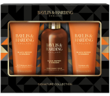 Baylis & Harding Men sprchový gél s čiernym korením a ženšenom 200 ml + balzam po holení 200 ml + prípravok na umývanie tela a vlasov 300 ml, kozmetická súprava pre mužov
