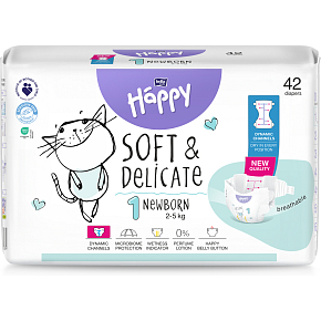 Bella Happy New Born 1 detské plienky jednorazové 2-5 kg 42 ks
