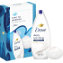 Dove Original Care Hlboko vyživujúci krémový sprchový gél 250 ml + krémové toaletné mydlo Beauty Cream Bar 90 g, kozmetická sada