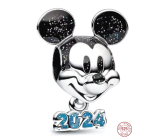 Prívesok Striebro 925 Disney výročie, šťastný rok 2024, korálik na náramku