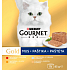 Purina Gourmet Gold pre mačky, tuniak, pečeň, moriak, hovädzia paštéta, 8x85 g