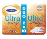 Carine Ultra Wings intímne vložky Duo 2 x 10 kusov