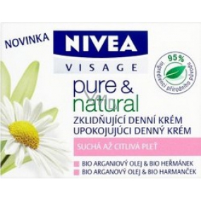 Nivea Visage Pure & Natural upokojujúci denný krém 50 ml