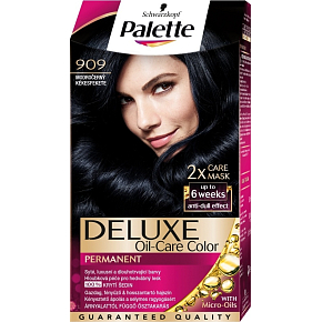 Schwarzkopf Palette Deluxe farba na vlasy 909 Modročierna 115 ml