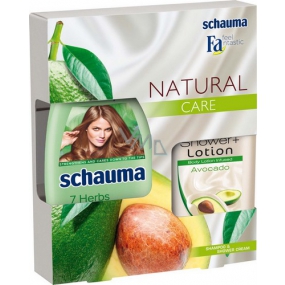 Schauma Natural Care šampón 250 ml + sprchový gél 250 ml, kozmetická sada