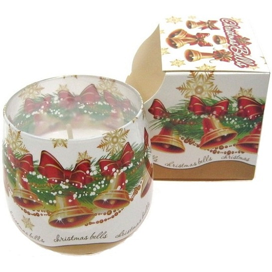 Santo Candles Christmas Bells vonná sviečka v skle 100 g
