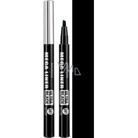 Bourjois Mega Liner Ultra Black očné linky 02 Ultra Black 0,8 ml
