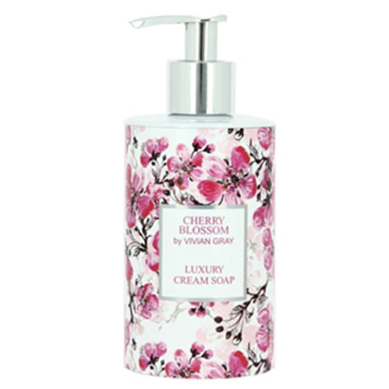 Vivian Gray Flowers Cherry luxusné tekuté mydlo s dávkovačom 250 ml