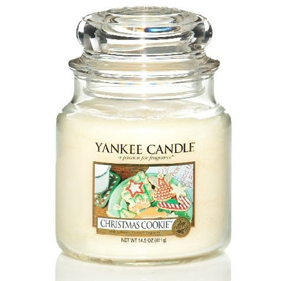 Yankee Candle Christmas Cookie - Sladké pečivo vonná sviečka Classic strednej sklo 411 g
