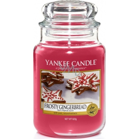 Yankee Candle Frosty Gingerbread - Perník s polevou vonná sviečka Classic veľká sklo 623 g