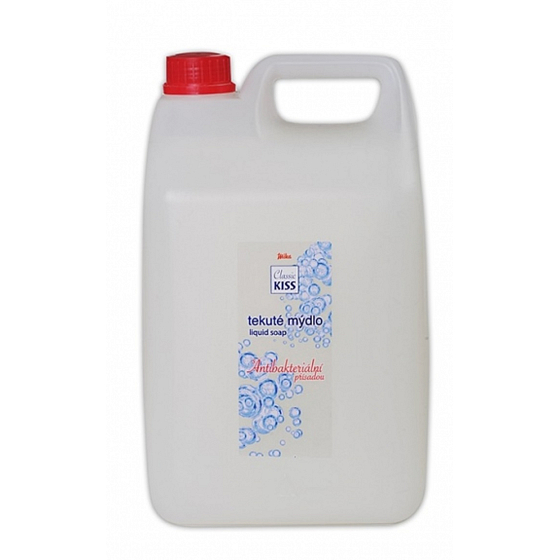 Mika Kiss Classic Antibakteriálne tekuté mydlo, náhradná náplň, 5 l