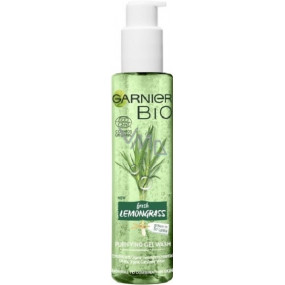 Garnier Bio Fresh Lemongrass Organický olej z citrónovej trávy a Aloe vera čistiaci gél pre normálnu až zmiešanú pleť dávkovač 150 ml