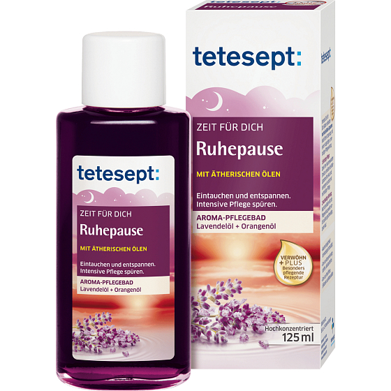 Tetesept Čas pre teba kúpeľový olej koncentrát s levanduľovým a pomarančovým olejom 125 ml