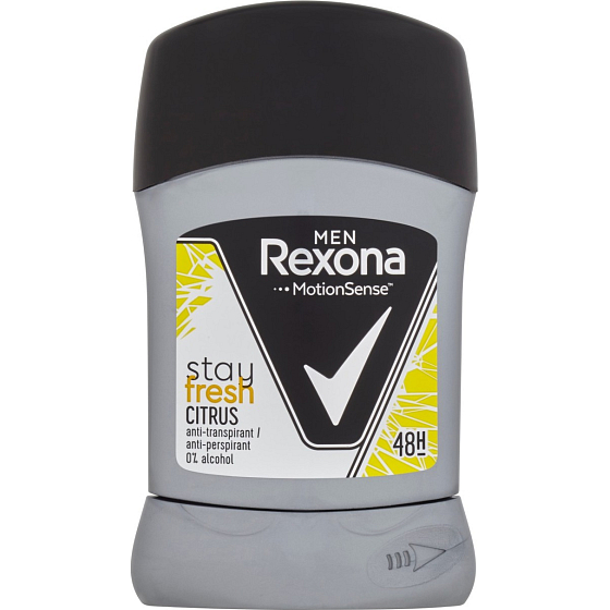 Rexona Men Stay Fresh Citrus tuhý antiperspirant dezodorant stick s 48-hodinovým účinkom pre mužov 50 ml