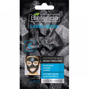 Bielenda Carbo Detox čistiaci a detoxikačný maska pre suchú a citlivú pleť 8 g
