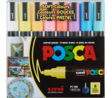 Posca Univerzálna sada akrylových fixiek 1,8 - 2,5 mm Mix pastelových farieb 8 kusov PC-5M