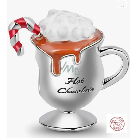 Prívesok zo striebra 925 Hot Chocolate - Užite si chladné dni, korálik na náramku Vianoce