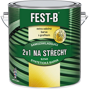 FEST-B S2141, antikorózny náter na železo, 0155 antracit, 2,5 kg FEST-B S2141, antikorózny náter na železo, 0155 antracit, 2,5 kg