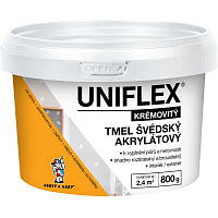 Uniflex akrylátový švédsky tmel 800 g