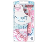 Gillette Venus Simply 3 britva jednorazové holiace strojčeky 4 kusy pre ženy