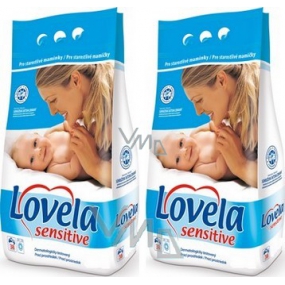 Lovela Sensitive prací prášok pre citlivú pokožku 2 x 1,9 kg, duopack