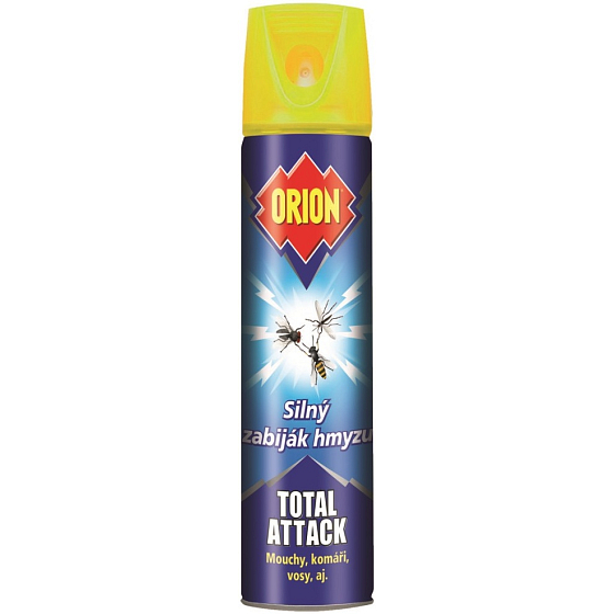 Orion Total Attack Silný zabijak hmyzu muchy, komáre, osy, ai. Sprej 400 ml