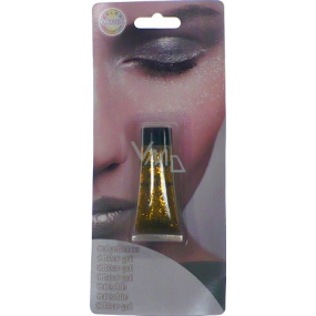 Goodmark Glitter gél na tvár v tube Zlatý 14 ml