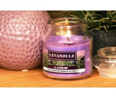 Lima Aroma Dreams Levanduľa aromatická sviečka pohárik s viečkom 120 g