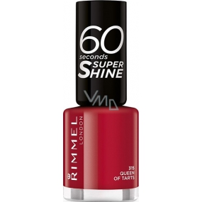 Rimmel London 60 sekund Super Shine Nail Polish lak na nechty 315 Queen Of Tarts 8 ml