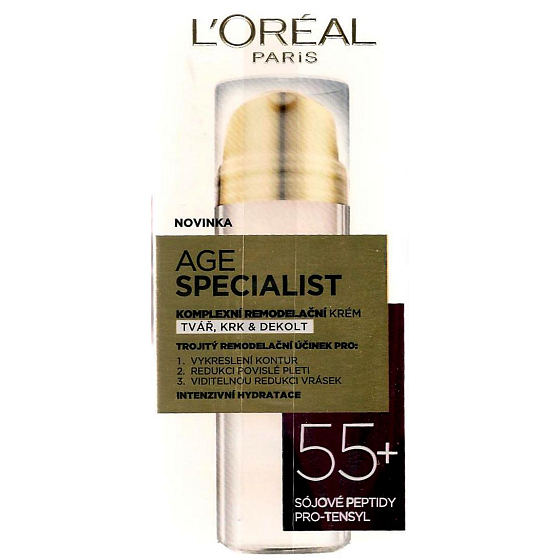 Loreal Paris Age Specialist 55+ komplexné remodelačný krém na tvár, krk a dekolt 50 ml