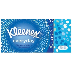 Kleenex Everyday hygienické vreckovky 2 vrstvové 8 x 9 kusov