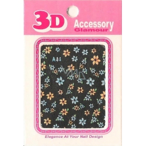 Nail Accessory 3D nálepky na nechty 10100 A44 1 aršík
