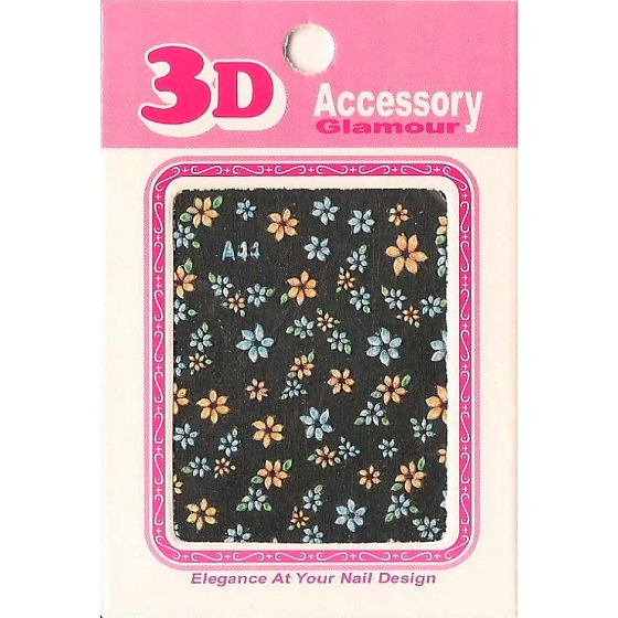 Nail Accessory 3D nálepky na nechty 10100 A44 1 aršík