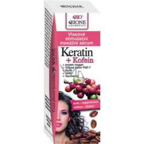 Bion Cosmetics Keratín & Kofeín vlasové stimulačné masážne sérum 215 ml