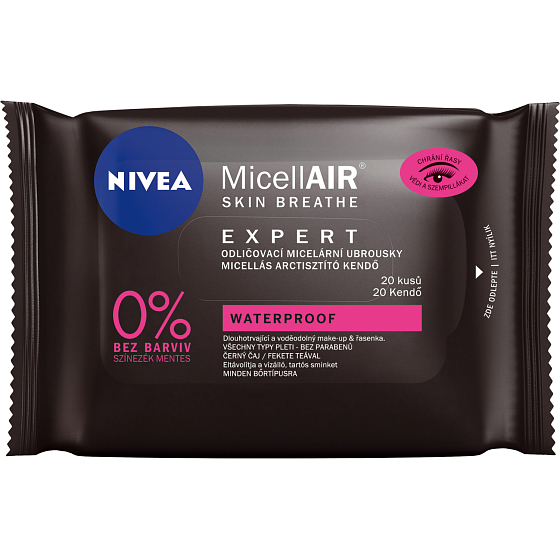 Nivea MicellAIR Expert expertné odličovacie micelárne obrúsky, 20 ks