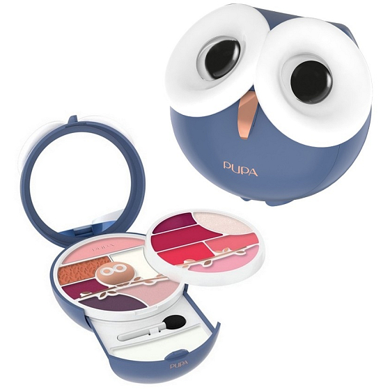 Pupa Owl 3 kozmetická make-up kazeta pre líčenie tváre, očí a pier 012 16,2 g
