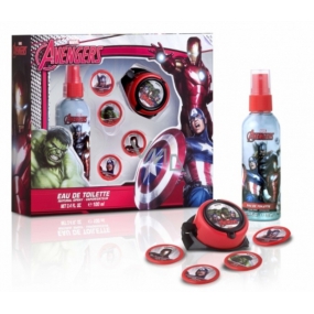 Marvel Avengers telový dezodorant sprej pre deti 100 ml + raketomet so 4 disky, kozmetická sada