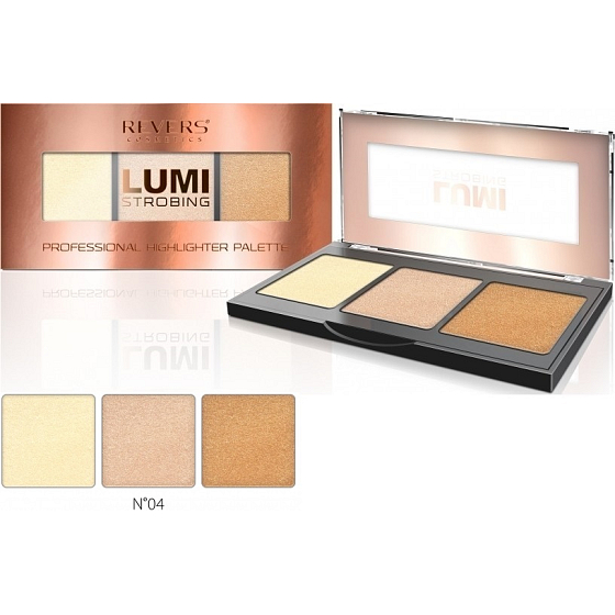 Reverz Lumi strobing Professional Highlighter Palette paletka rozjasňovač 04 12,5 g