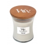 Woodwick Warm Wool - Hrejivá vlna vonná sviečka s dreveným knôtom a viečkom sklo stredná 275 g