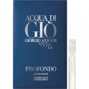 Giorgio Armani Acqua di Gioia Profond toaletná voda pre mužov 1,2 ml s rozprašovačom, vialka