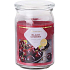 Emocio Black Cherry - Sklenená sviečka s vôňou čiernej čerešne so skleneným viečkom 453 g 93 x 142 mm