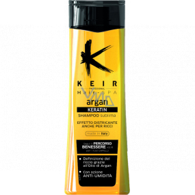 Keir Keratín Argan šampón na suché a vlnité vlasy 250 ml