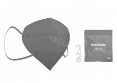 Healfabric Respirátor ústnej ochranný 5-vrstvový FFP2 tvárová maska šedá 1 kus