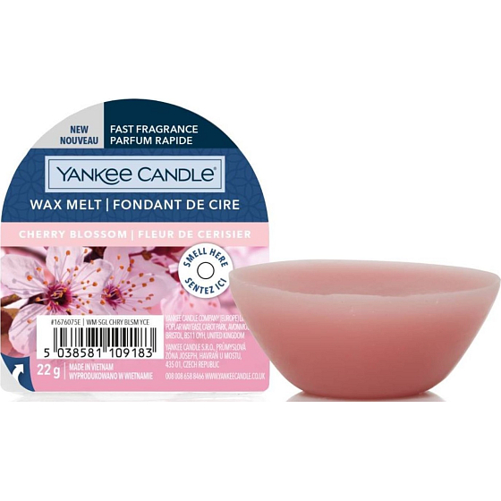 Yankee Candle Cherry Blossom - Čerešňový kvet vonný vosk do aromalampy 22 g