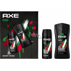 Axe Africa dezodorant sprej 150 ml + 3v1 sprchový gél 250 ml, kozmetická sada pre mužov