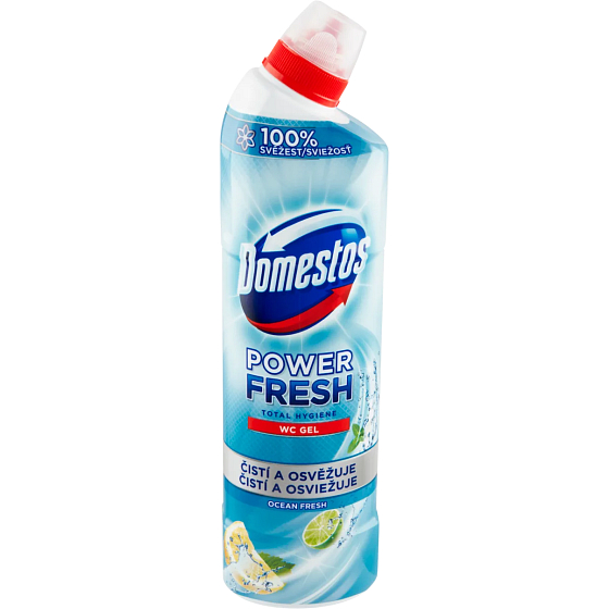 Domestos Power Fresh Ocean Fresh tekutý dezinfekčný a čistiaci prostriedok 700 ml