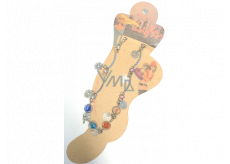 Albi Foot Jewellery Kvety s farebnými kamienkami 1 kus
