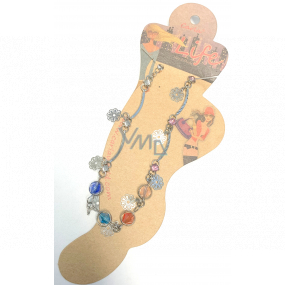 Albi Foot Jewellery Kvety s farebnými kamienkami 1 kus